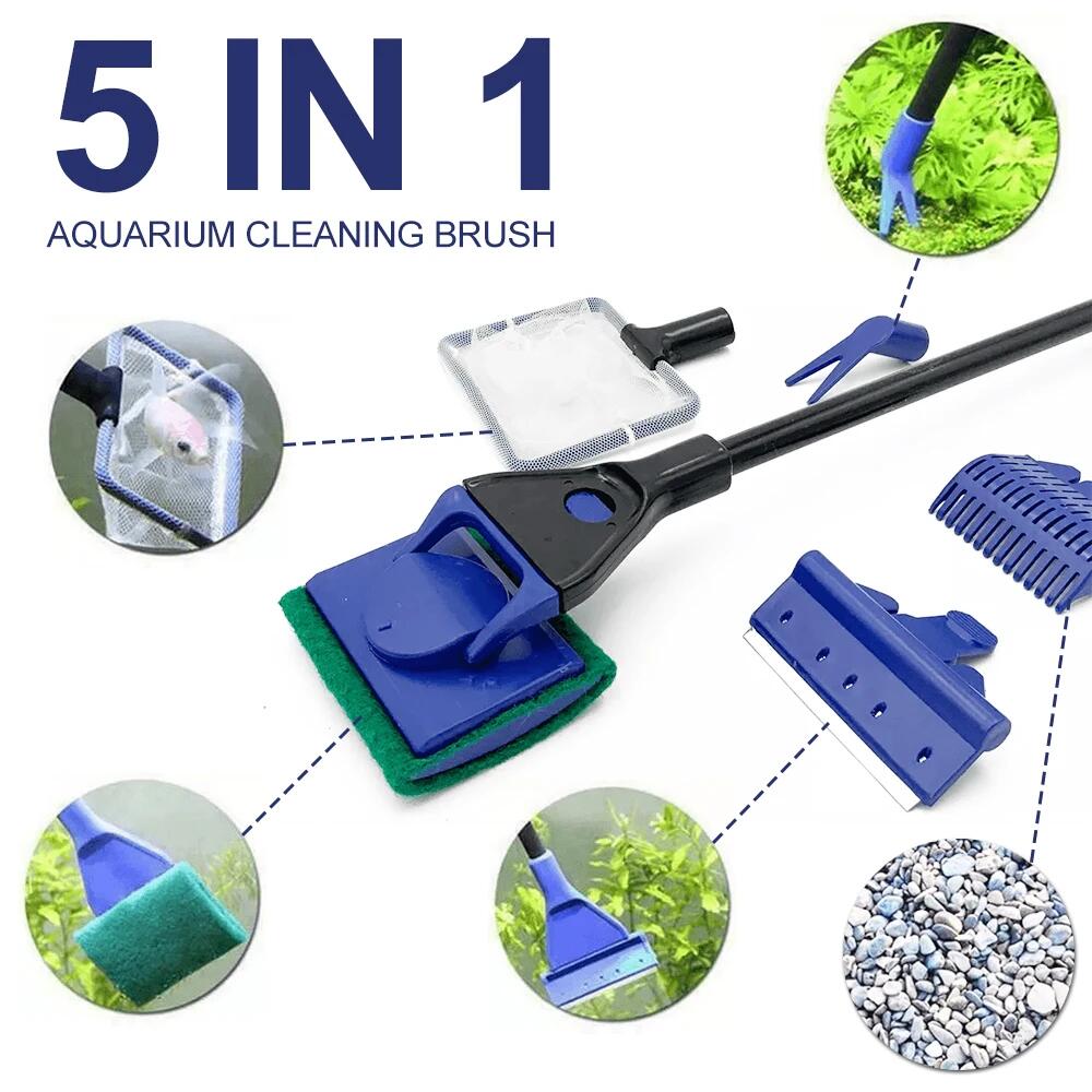 Planted Aquarium Algae - 5in1 Aquarium Schoonmaken Tool Plant Vork