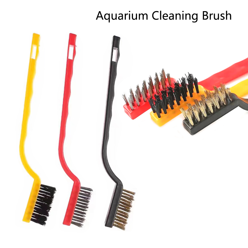 Planted Aquarium Cleaning - 15 cm staaldraadborstel Aquarium Algen Reinigingsborstel