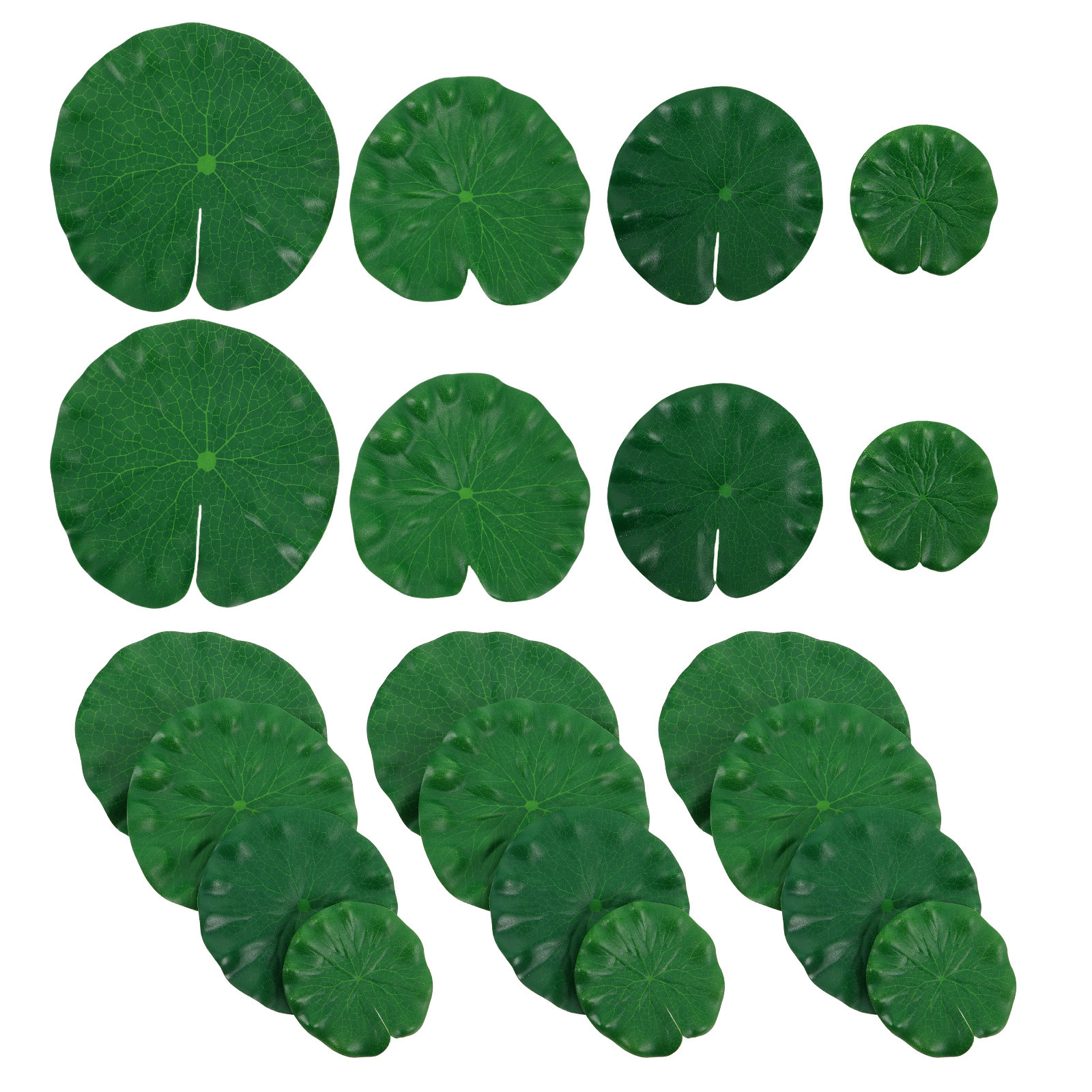 Planted Aquarium Accessories - 26-delige Lotusblad Decoratieset Kunstmatige Lotusbladeren Aquarium