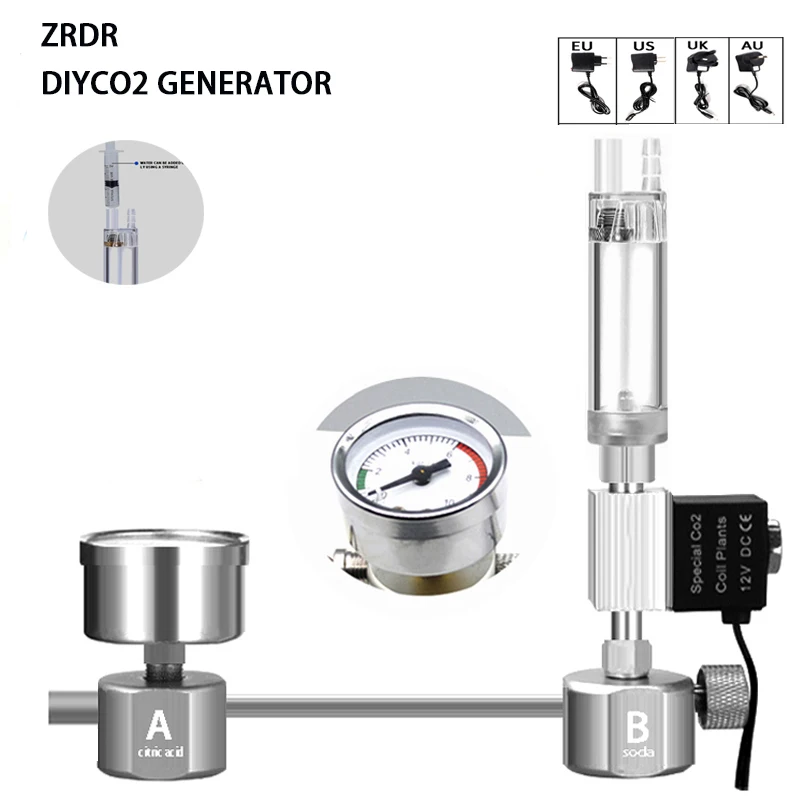 Planted Aquarium Accessories - Aquarium DIY CO2 Reactor Generator Systeem