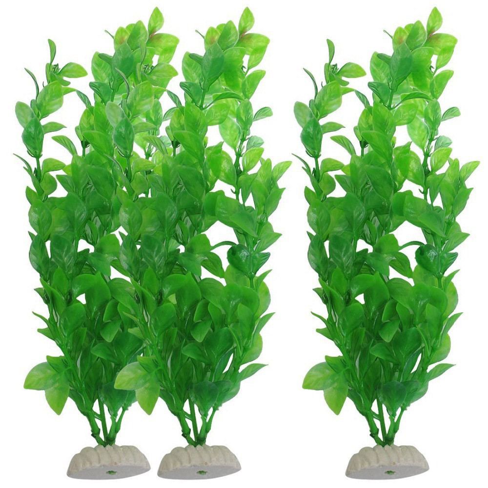 Aquarium Plant Grass - 3 stks Kunstgras Aquarium Ornament Planten