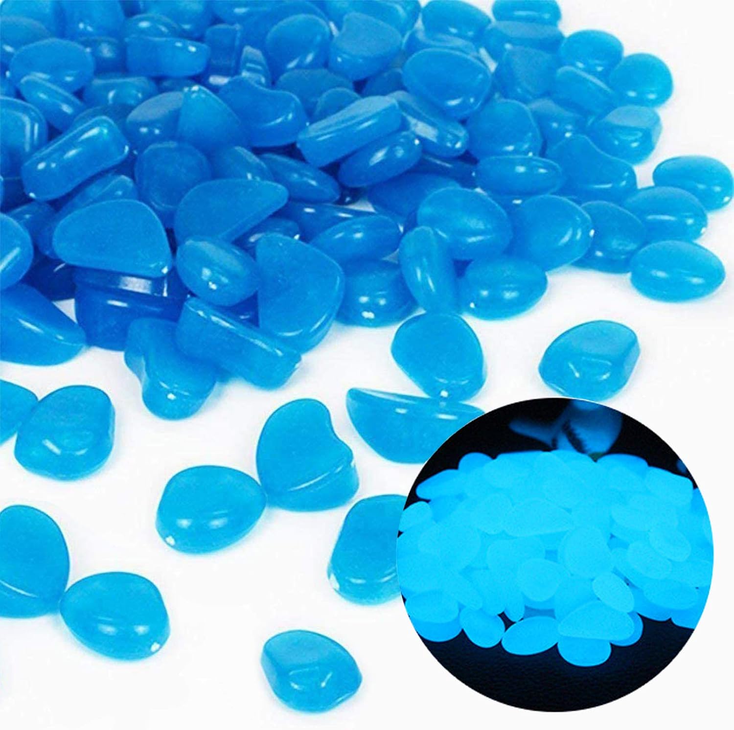 Aquarium Plant Nursery - Aquarium Rotsen Glow Blue Kiezels voor