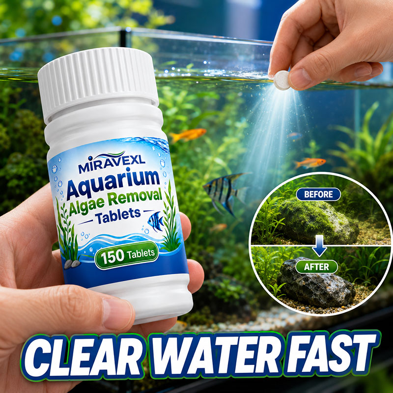 Aquarium Plant Nursery - MIRAVEXL 150 Aquarium Algenverwijderingstabletten, Veilige Algenbestrijder,