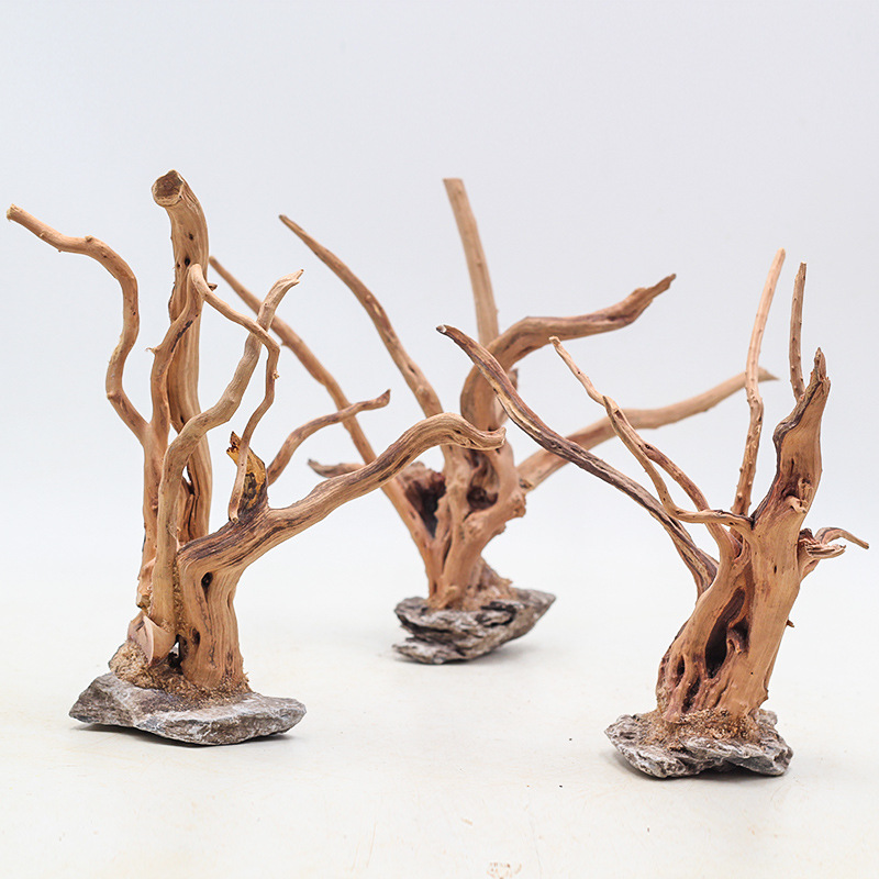Aquarium Planted Tree - 1Pc Aquarium Landschapsarchitectuur Hout Ornamenten Boom