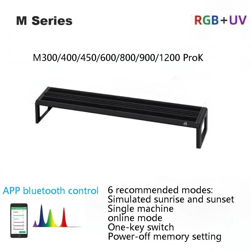Aquarium Plant Grass - Week Aqua M Series RGB+UV Waterplantenlamp