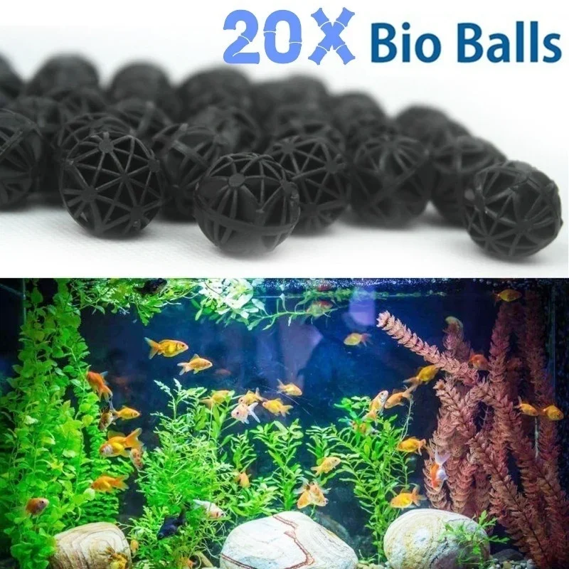 Aquarium Plant Fertilizer - 20 Stuks 16mm Aquarium Filter Bio
