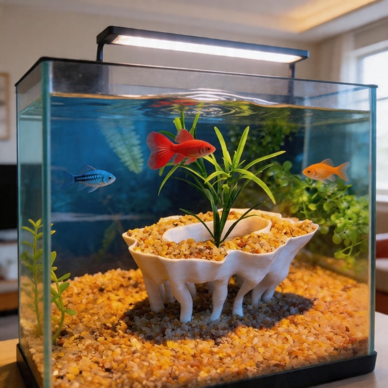 Aquarium Planted Tree - 3D-geprinte aquariumplanten in de vorm van