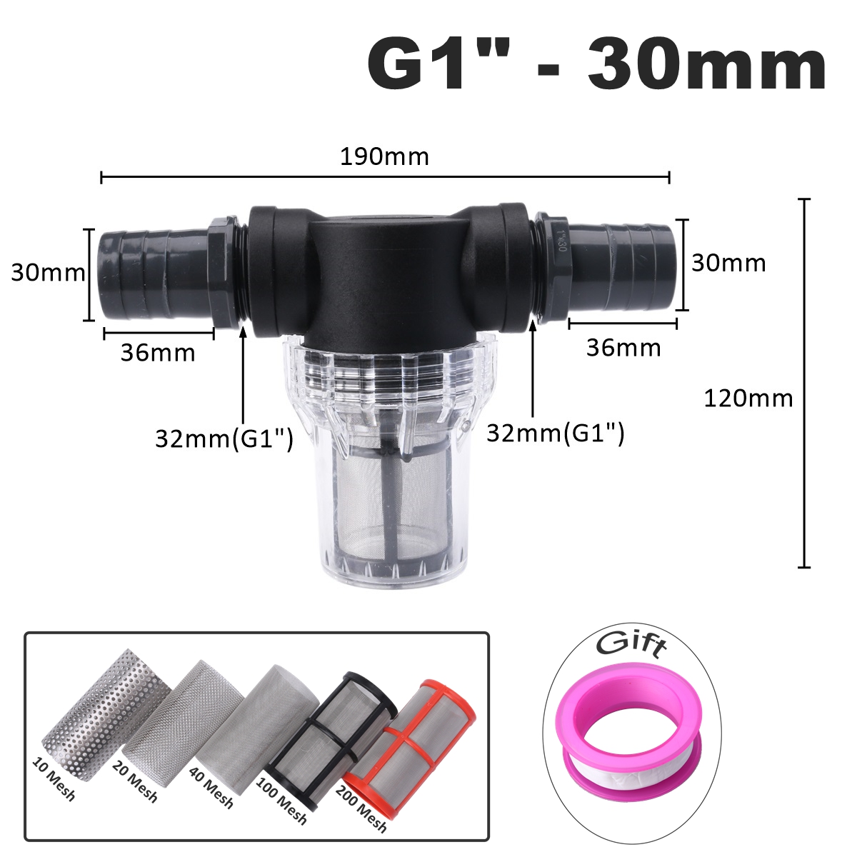 8 ~ 30mm PVC Pagode gezamenlij - Aquarium Planet recensie en prijs