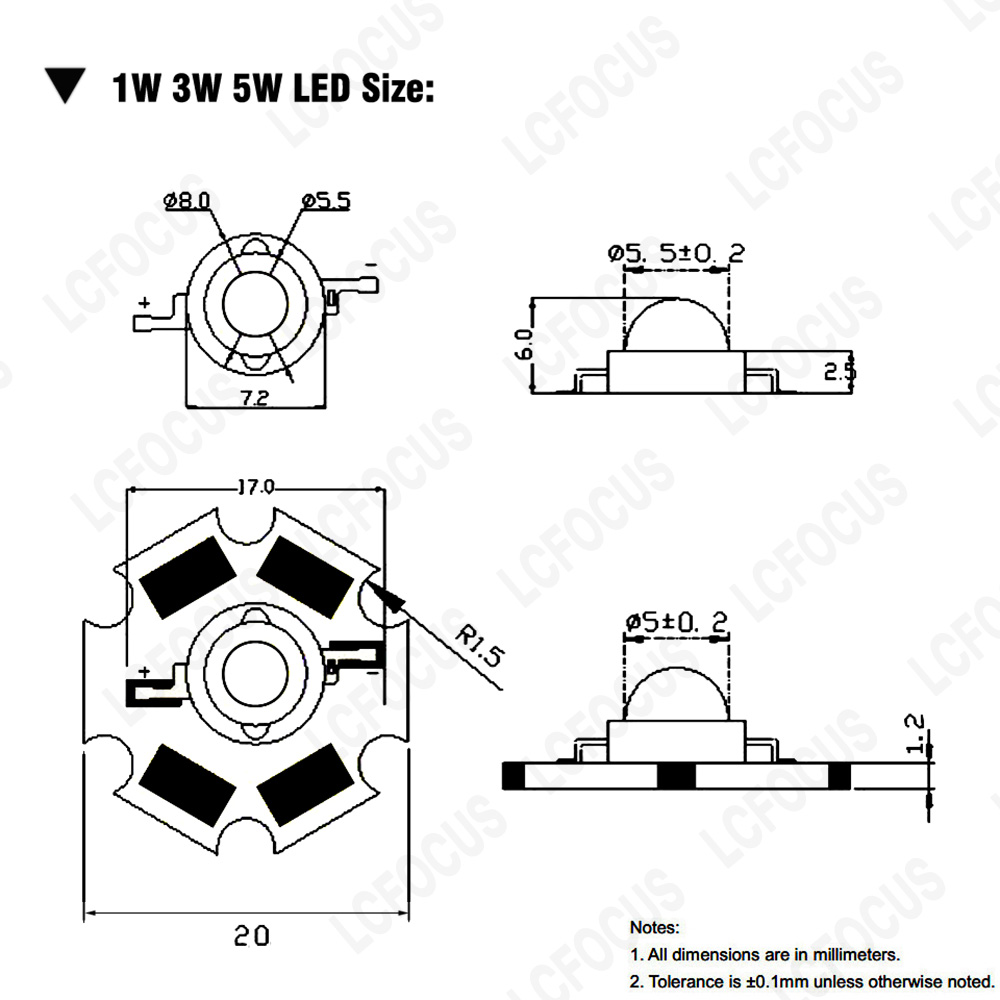 10 stks 1W 3W 5W LED Chip Warm - Aquarium Planet recensie en prijs