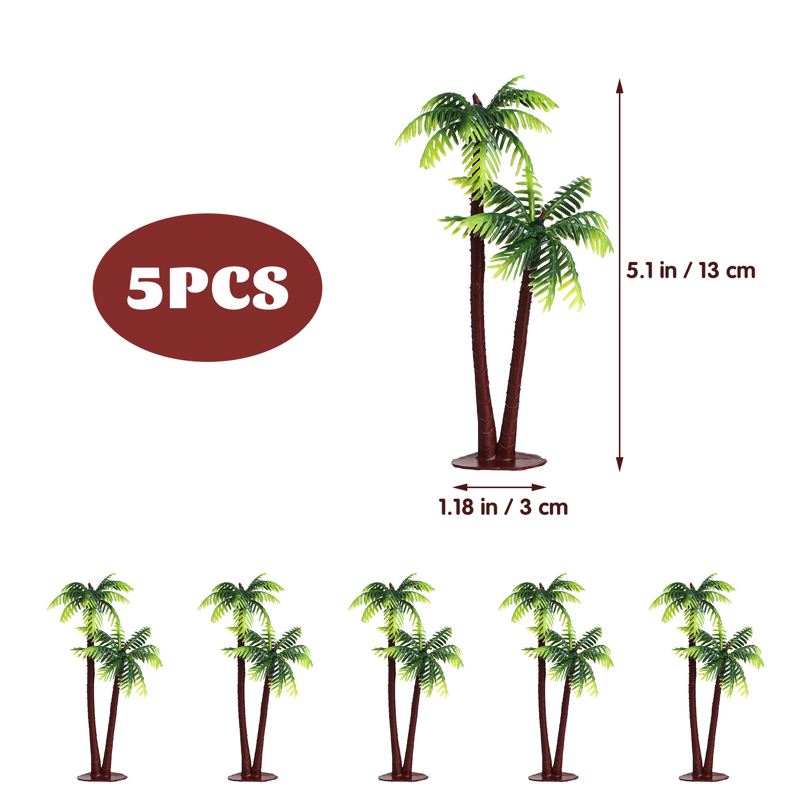 5 stuks natuurlijke kokospalm  - Aquarium Planted Tree recensie en prijs