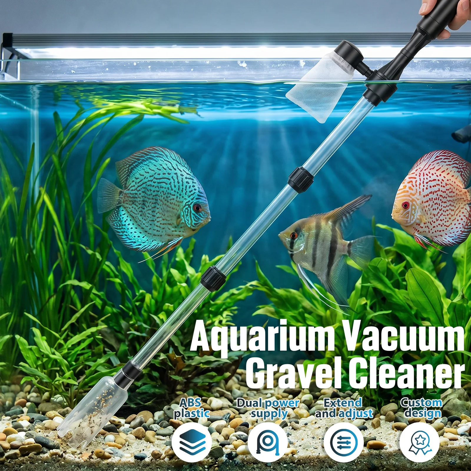 Aquariumstofzuiger grindreinig - Planted Aquarium Cleaning recensie en prijs