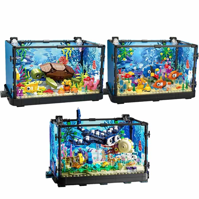 Aquarium bouwsteenset met lich - Aquarium Planet recensie en prijs