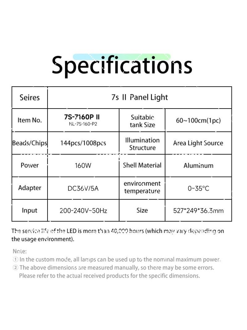 Aquarium LED-verlichting 160W  - Aquarium Planted Aquarium recensie en prijs